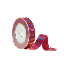 Rainbow Gold Poly Bulk Satin Ribbon , 13mm Outdoor Red Christmas Bows
