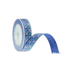Highlight Printing Satin Grosgrain Ribbon , Christmas Gifts Reversible Satin Ribbon
