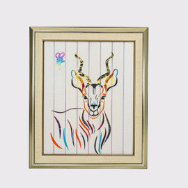 Chinese Zodiac Painting Twelve Animals Goat Home Decor Ribbon Painting Framed Art Decorative Wall Hangings