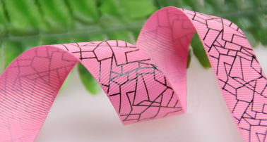 25 MM Custom One Color Ink Screen Printing Ribbon For Gifts Wrapping