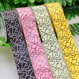 25 MM Custom One Color Ink Screen Printing Ribbon For Gifts Wrapping