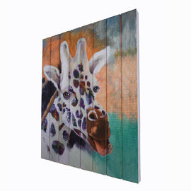 21 X 18 In Giraffe Ribbon Painting Square Shape For Bedroom Hallway Home Decor