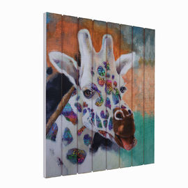 21 X 18 In Giraffe Ribbon Painting Square Shape For Bedroom Hallway Home Decor