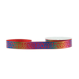 Personalized Rainbow Colored Ribbon , 13mm Polyester Grosgrain Ribbon