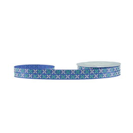 Highlight Printing Satin Grosgrain Ribbon , Christmas Gifts Reversible Satin Ribbon