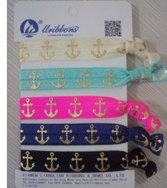 Kids / Girls Elastic Hair Bands / Hair Ties 8cm Length Various Colors Printed