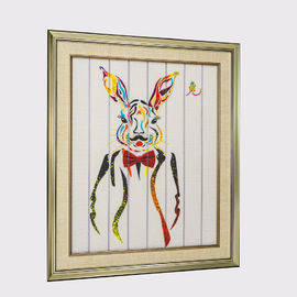 67.5 X 57cm Ribbon Painting Twelve Animals Rabbit Paint Polyester Canvas Material