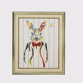 67.5 X 57cm Ribbon Painting Twelve Animals Rabbit Paint Polyester Canvas Material