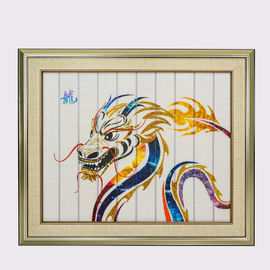 Dragon Chinese Zodiac Artwork , Framed Decorative Paintings For Living Room