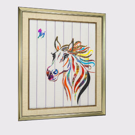 Chinese Zodiac Painting Twelve Animals Horse Home Decor Ribbon Painting Framed Art Decorative Wall Hangings