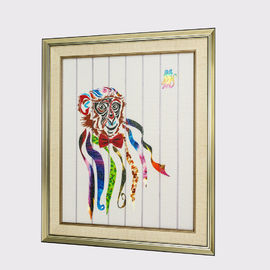 Chinese Zodiac Framed Art Twelve Animals Monkey Home Decor Ribbon Painting Decorative Wall Hangings Ready to Hang