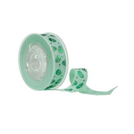 Small Size Green Printed Elastic Ribbon Skull Printing Tear Proof Portable
