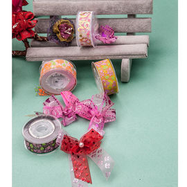 Decoration Christmas Grosgrain Ribbon Wear Proof Damage Free Colorful 