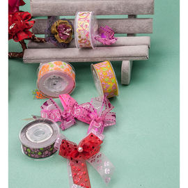 Decoration Christmas Grosgrain Ribbon Wear Proof Damage Free Colorful 