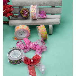 Decoration Christmas Grosgrain Ribbon Wear Proof Damage Free Colorful 