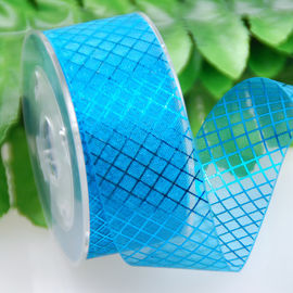 Rainbow 25 Mm Printed Sheer Ribbon Tear Resistant For Perfume Packaging