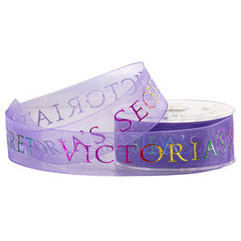 Purple Victoria'S Secret Rainbow Sheer Organza Ribbon