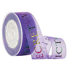 Purple Victoria'S Secret Rainbow Sheer Organza Ribbon