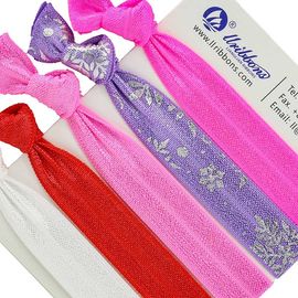 Spandex Colorful Girls Hair Polyester Spandex Elastic Band Bracelets