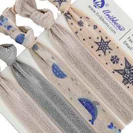 16MM Beige Ponytail Soft Elastic Band Hair Ties