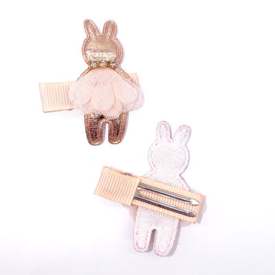Fashion Champagne 6&quot;Children Hair Bows With Clips Set For Birthday Gifts