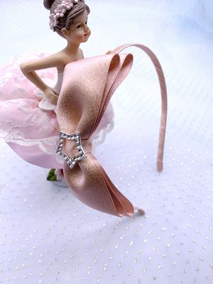 Fashion Champagne 6&quot;Children Hair Bows With Clips Set For Birthday Gifts