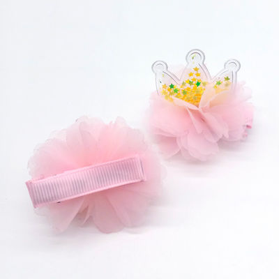 Star Design Princess Kids Plain Girls Fabric Headbands For Babies
