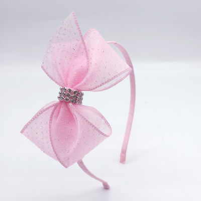 Star Design Princess Kids Plain Girls Fabric Headbands For Babies