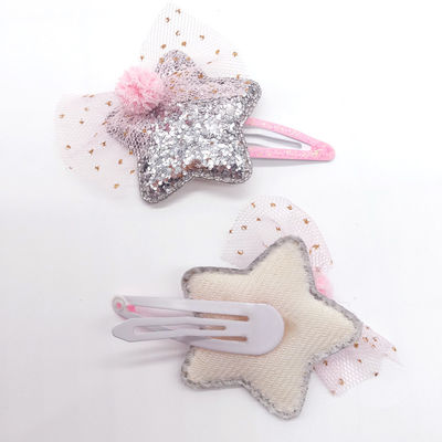 Star Design Princess Kids Plain Girls Fabric Headbands For Babies