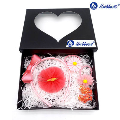Sunflower Lace Headbands Bow 6 Inches Girls Hair Accessories Set