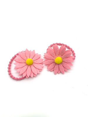 Sunflower Lace Headbands Bow 6 Inches Girls Hair Accessories Set