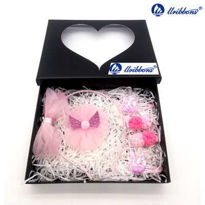 Angel Pattern Lace Fabric 6pcs/Set Cute Headbands For Girls