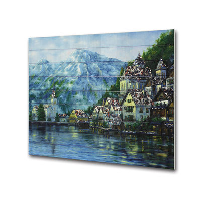 Washable Snow Scene Mountain Ribbon Landscape Paintings