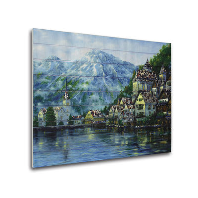 Washable Snow Scene Mountain Ribbon Landscape Paintings