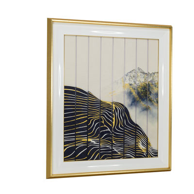 5cm Thickness 3 Pcs Ribbon Panels Paintings For Home Wall Decor