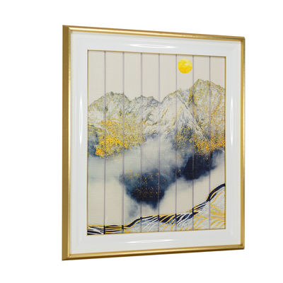 5cm Thickness 3 Pcs Ribbon Panels Paintings For Home Wall Decor