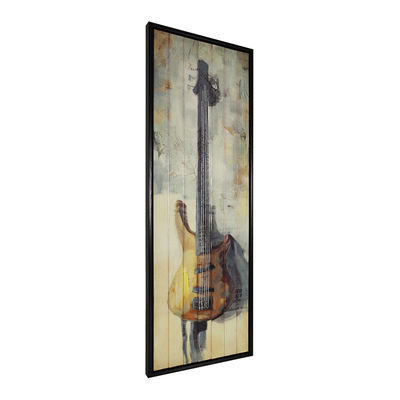 3 Pcs 3 Colors Guitars Ribbon Panels Paintings For Hotel