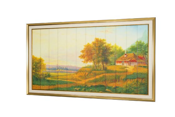 Chinese Style Ribbon Landscape Paintings For Home