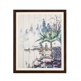 Hotel Wall Hangings Ribbon Painting 1 Inch Thickness Light Sensitive Effect